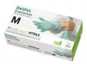 Bosma 73-207 Aloetouch Extended Cuff Nitrile Exam Gloves – 500/Case | Powder-Free Medical Grade Gloves