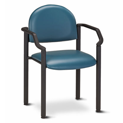 Clinton C-50B Black Frame, Exam Room Chair with Arms