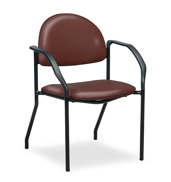 Clinton C-50F F-Series Black Frame Chair with Arms