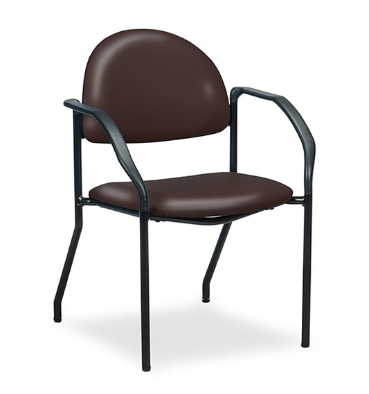 Clinton C-50F F-Series Black Frame Chair with Arms