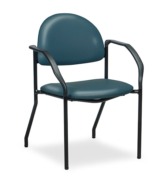 Clinton C-50F F-Series Black Frame Chair with Arms