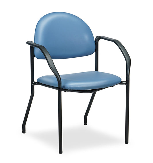 Clinton C-50F F-Series Black Frame Chair with Arms