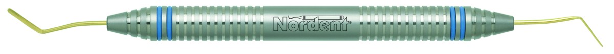 Nordent CECAIPCT Titanium Nitride Coated Ultra-Fine Interproximal Ipc Carver With Duralite® Colorrings™ Handle