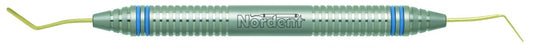 Nordent CECAIPCT Titanium Nitride Coated Ultra-Fine Interproximal Ipc Carver With Duralite® Colorrings™ Handle