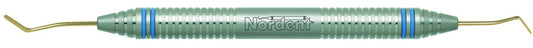 Nordent CEPFI38T #38 Titanium-Coated Double End Paddle With Duralite Colorrings Handle