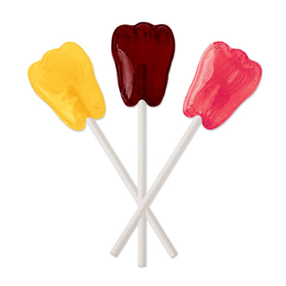 Sherman Specialty DJC09 Dr. John's Sweet Originals Tropical Fruit Tooth Shaped Pops (Sugar Free), 150 Per Pack