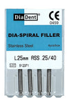Diadent 507-191 Dia-Spiral Filler 21 mm #25/40, 4 files/Box