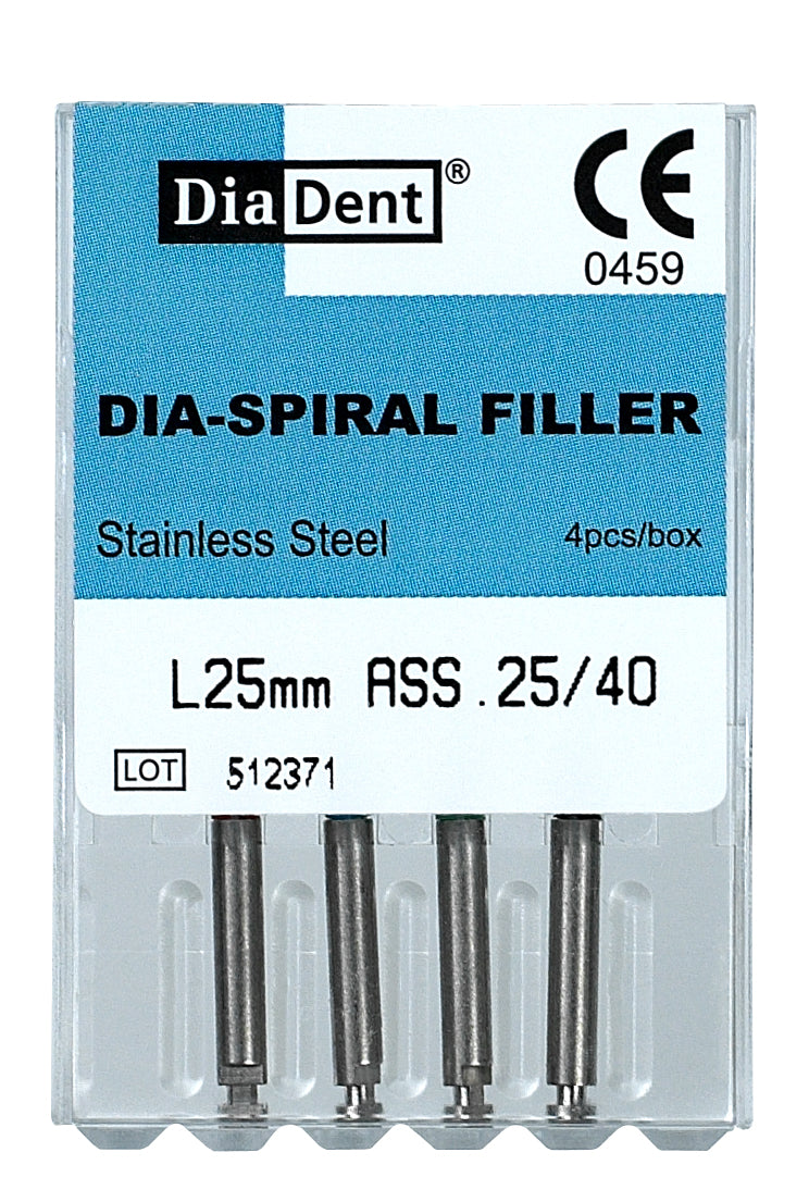 Diadent 507-191 Dia-Spiral Filler 21 mm #25/40, 4 files/Box