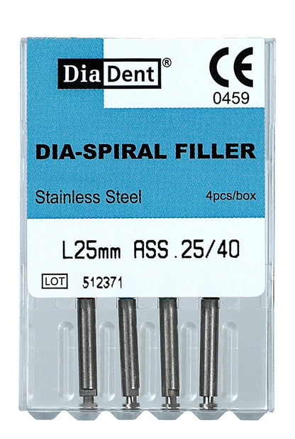 Diadent 507-191 Dia-Spiral Filler 21 mm #25/40, 4 files/Box