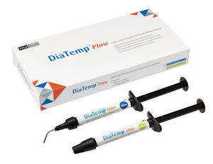 Diadent A2003-2201 DiaTemp Flow Light-Cured Flowable Temporary Restorative Material, Yellow