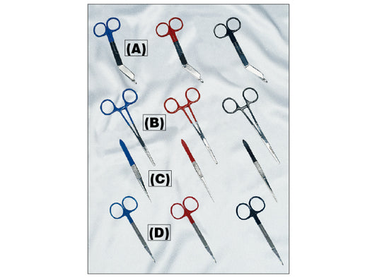 EMI 700 Colormed Lister Bandage Scissors 5 1/2 (Black)