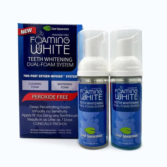 Sunshine Health Products Non-Peroxide Foaming White 2-Step Teeth Whitening System