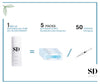 SpaDent Naturals A128055 Blue LED Home Whitening Kit - Case of 5
