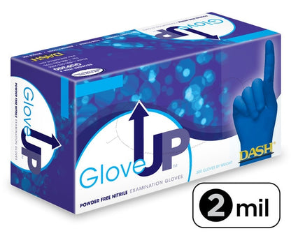 Dash Medical GUP300 GloveUp® 300 Nitrile Exam Gloves (Case) Palm: 1.9 Mil | Finger: 3.1 Mil, 300/Box(XL 250/box), 10 Boxes/Case