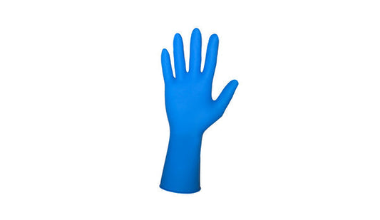 Shamrock 808122 - ACTION 808120 Series Heavy Duty Nitrile, Powder-Free, Examination Blue Gloves, 8 Mil, Medium, (10 Boxes of 50)