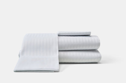 Thomson Mills 910183-101 Royal Suite Satin Stripe T-310 - Cotton/Polyester Sateen Hotel Bed Sheets, 1 dozen