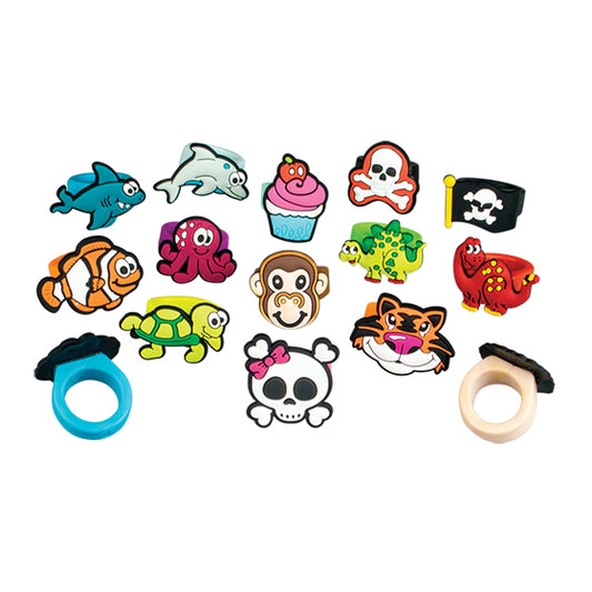 Sherman Specialty JV338 Rubbery Ring Assortment, 72 Per Pack