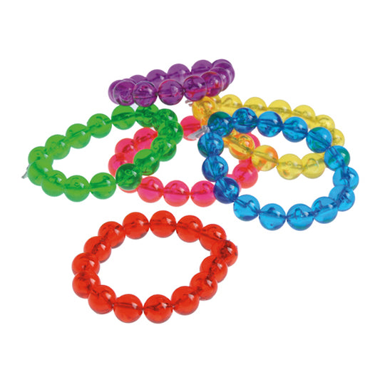 Sherman Specialty JV419 Colorful Bead Bracelets, 36 Assorted Per Pack