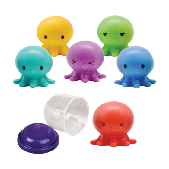 Sherman Specialty JV442 Octo-Squishies Vending Capsule Mix, 250 Per Pack