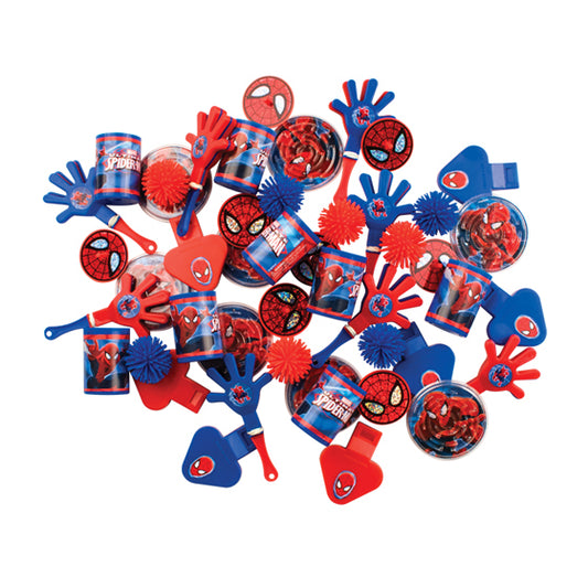 Sherman Specialty JV474 Spider-Man 48 Piece Toy Mix, 48 Per Pack