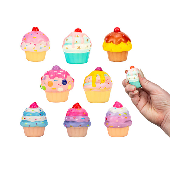 Sherman Specialty JV579 Squishy Cupcake Assortment, 100 Per Pack