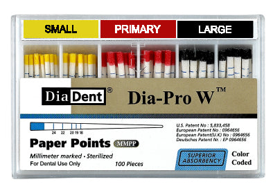 Diadent MP265-602 PP Dia-Pro W Primary, 100 Pts/Box