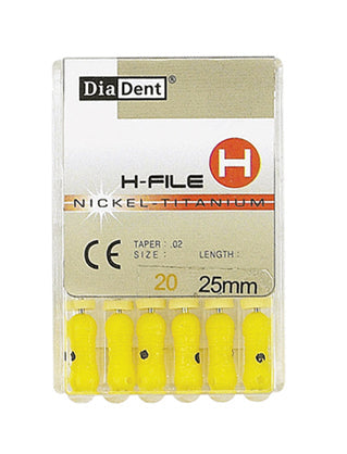 Diadent NT503-292 H-File 25mm #45/80, 6 files/Box