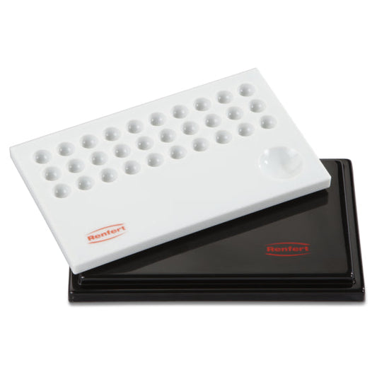 Renfert 10650100 Stain-Mix Mixing Tray, Black Cover