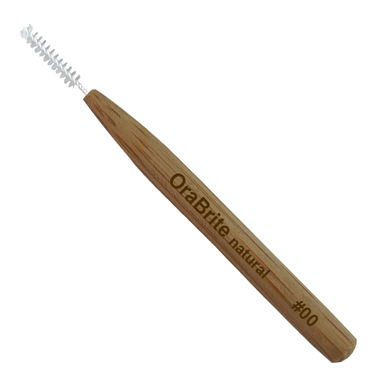 Oraline ORA20080 OraBrite Bamboo Interdental Toothbrushes  - Eco-Friendly Bamboo Handle Interdental Cleaners for Plaque Removal  (72/Case)