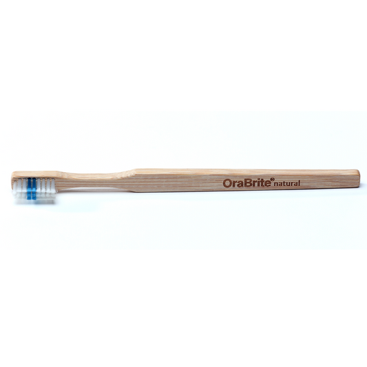 Oraline ORA22919 OraBrite Adult Fresh Mint Prepasted Bamboo Toothbrush with Travel Cap  - Eco-Friendly Ready-to-Use Oral Care Kit  (72/Case)