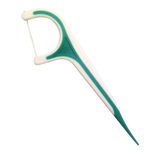 Oraline ORA30200 Flexible Security Flosser  - Safe Flexible Nylon Dental Floss Picks for Institutional Oral Care  (500/Case)