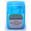 Oraline ORA33810 OraBrite Waxed Nylon Dental Floss  - 12 Yard Mint Waxed Floss in Patient-Size Dispenser  (144/Case)