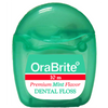 Oraline ORA48032 OraBrite PTFE Mint Dental Floss  - 10 Meter Pocket Dispenser for Smooth, Shred-Resistant Interdental Cleaning  (144/Case)