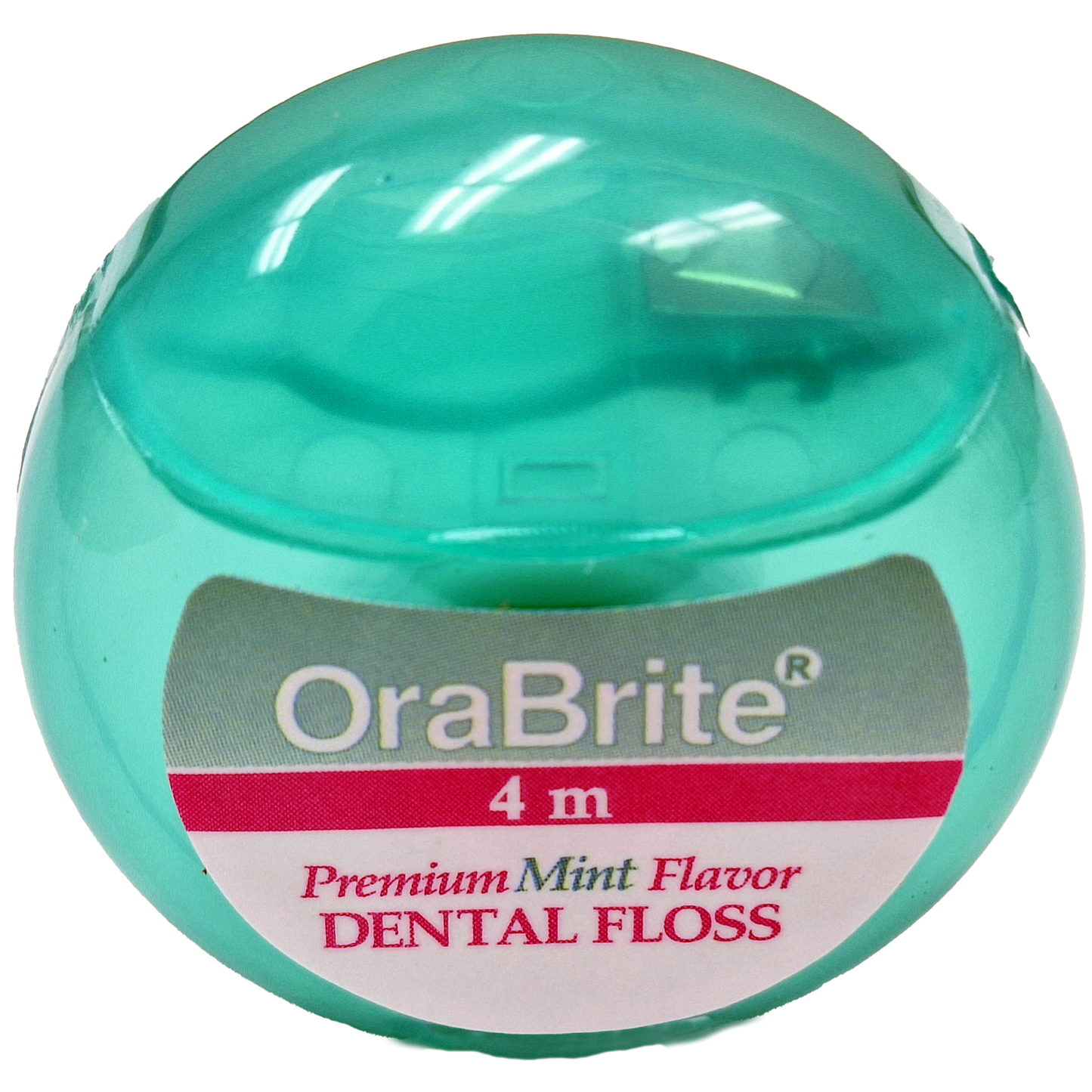 Oraline ORA48037 OraBrite PTFE Mint Dental Floss  - 4 Meter Ultra-Smooth Pocket Dispenser for Tight Interdental Cleaning  (144/Case)