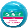 Oraline ORA48038 OraBrite PTFE Mint Dental Floss  - 4 Meter Plain Ultra-Smooth Pocket Dispenser for Tight Interdental Cleaning  (144/Case)