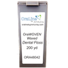 Oraline ORA48042 OraBrite PTFE Mint Dental Floss  - Ultra-Smooth 4 Meter Pocket Dispenser for Tight Interdental Cleaning  (72/Case)