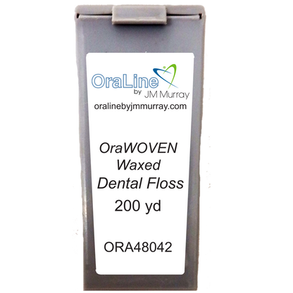 Oraline ORA48042 OraBrite PTFE Mint Dental Floss  - Ultra-Smooth 4 Meter Pocket Dispenser for Tight Interdental Cleaning  (72/Case)