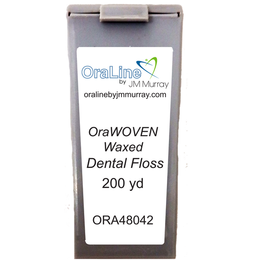 Oraline ORA48042 OraBrite PTFE Mint Dental Floss  - Ultra-Smooth 4 Meter Pocket Dispenser for Tight Interdental Cleaning  (72/Case)