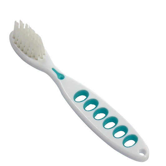 Oraline ORA90036 OraBrite Flexible Crossover Maximum Security Toothbrush  - 4 Inch Anti-Tamper Compact Head Institutional Toothbrush  (144/Case)