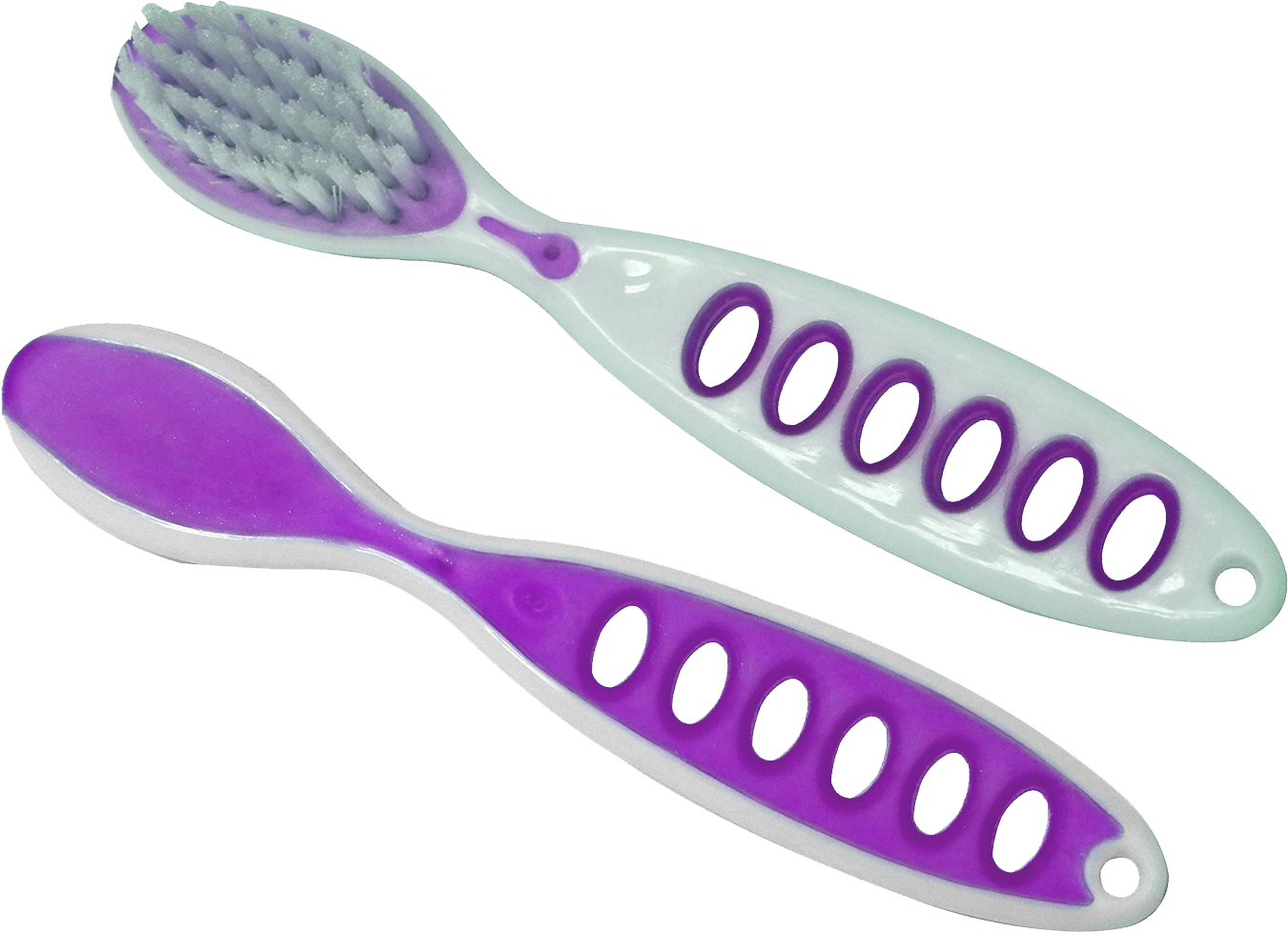 Oraline ORA90047 Ultra Flex 4 Security Toothbrush  - 4 Inch 45-Tuft Flexible Crossover Institutional Toothbrush  (144/Case)