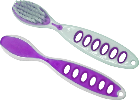 Oraline ORA90047 Ultra Flex 4 Security Toothbrush  - 4 Inch 45-Tuft Flexible Crossover Institutional Toothbrush  (144/Case)