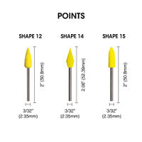 Dedeco 2338 Sunburst Points 3/32 White 90 Grit Size (S/C) SHAPE 15 72/Bx