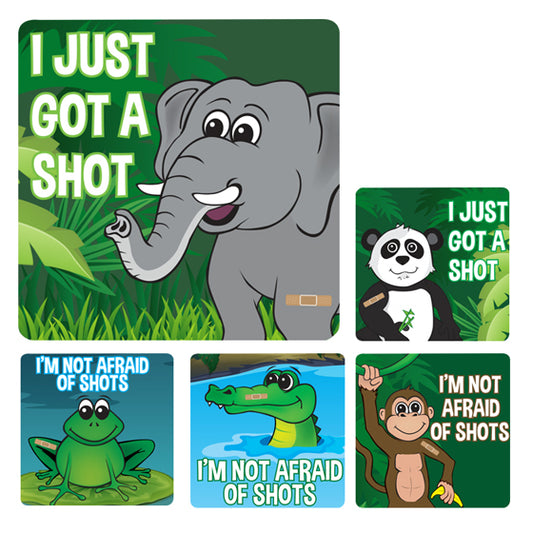 Sherman Specialty PS603 I Got a Shot Medical Patient Stickers, 100 Per Roll