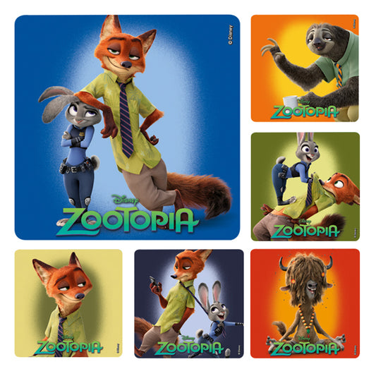 Sherman Specialty PS613 Zootopia Stickers, 100 Per Roll