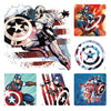 Sherman Specialty PS616 Captain America Stickers, 100 Per Roll