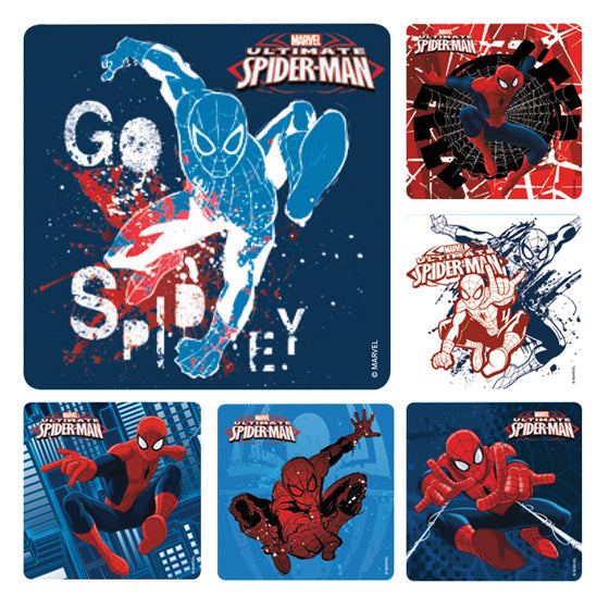 Sherman Specialty PS617 Spider-Man Stickers, 100 Per Roll