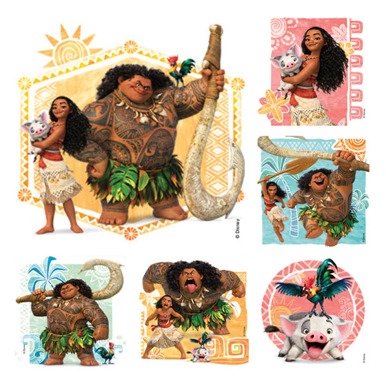 Sherman Specialty PS624 Disney Moana Stickers, 100 Per Roll