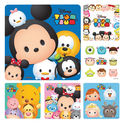 Sherman Specialty PS625 Disney Tsum Tsum Stickers, 100 Per Roll