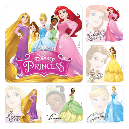 Sherman Specialty PS631 Disney Princess Autograph Stickers, 100 Per Roll