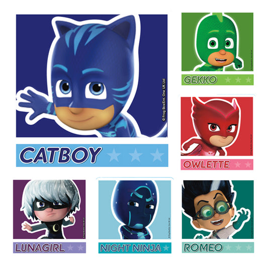 Sherman Specialty PS636 PJ Masks Stickers, 100 Per Roll